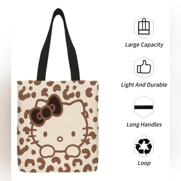 Hello Kitty Brown and Cream Tote Bag - Picture 3 of 4